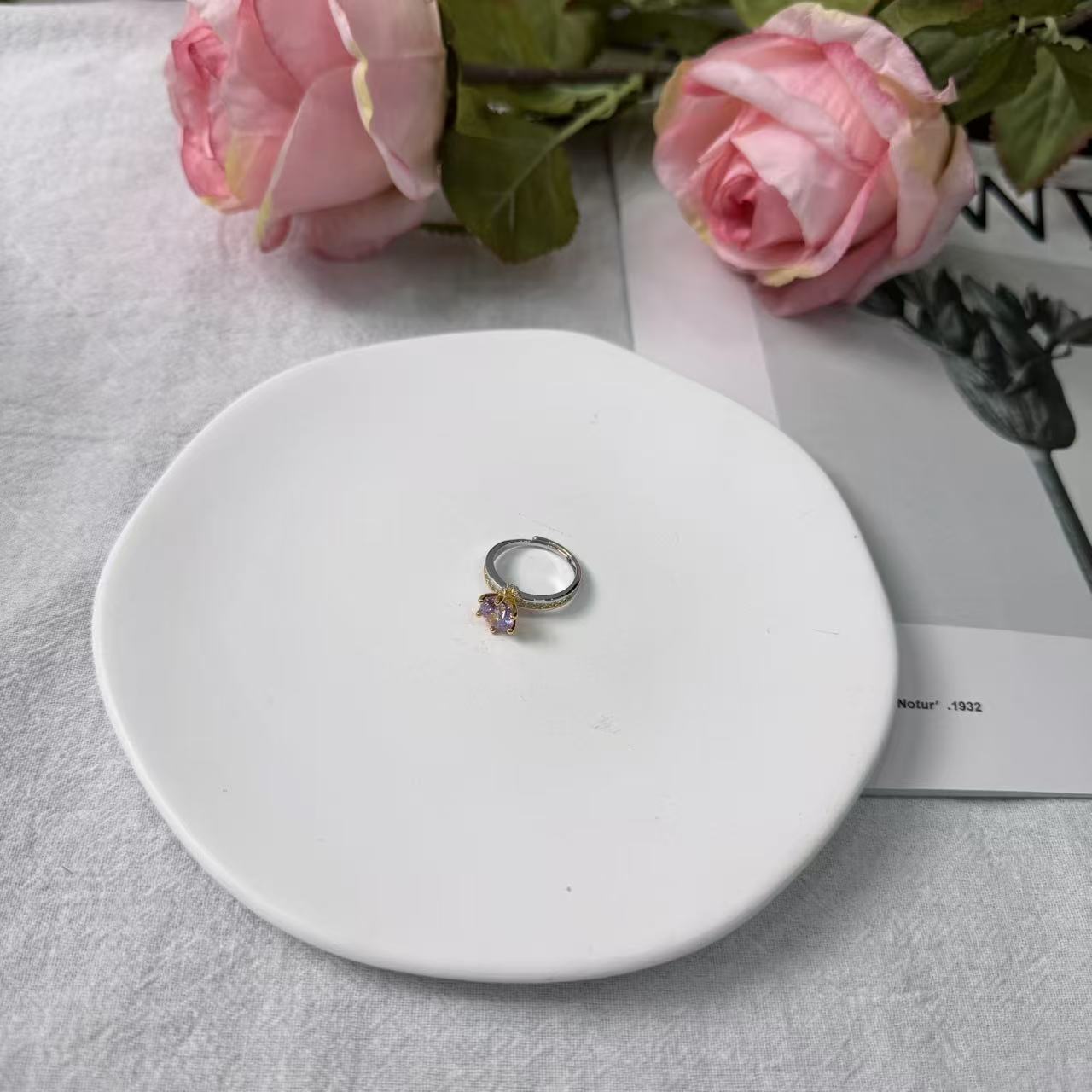 高定珠宝紫彩戒指CL1826S838