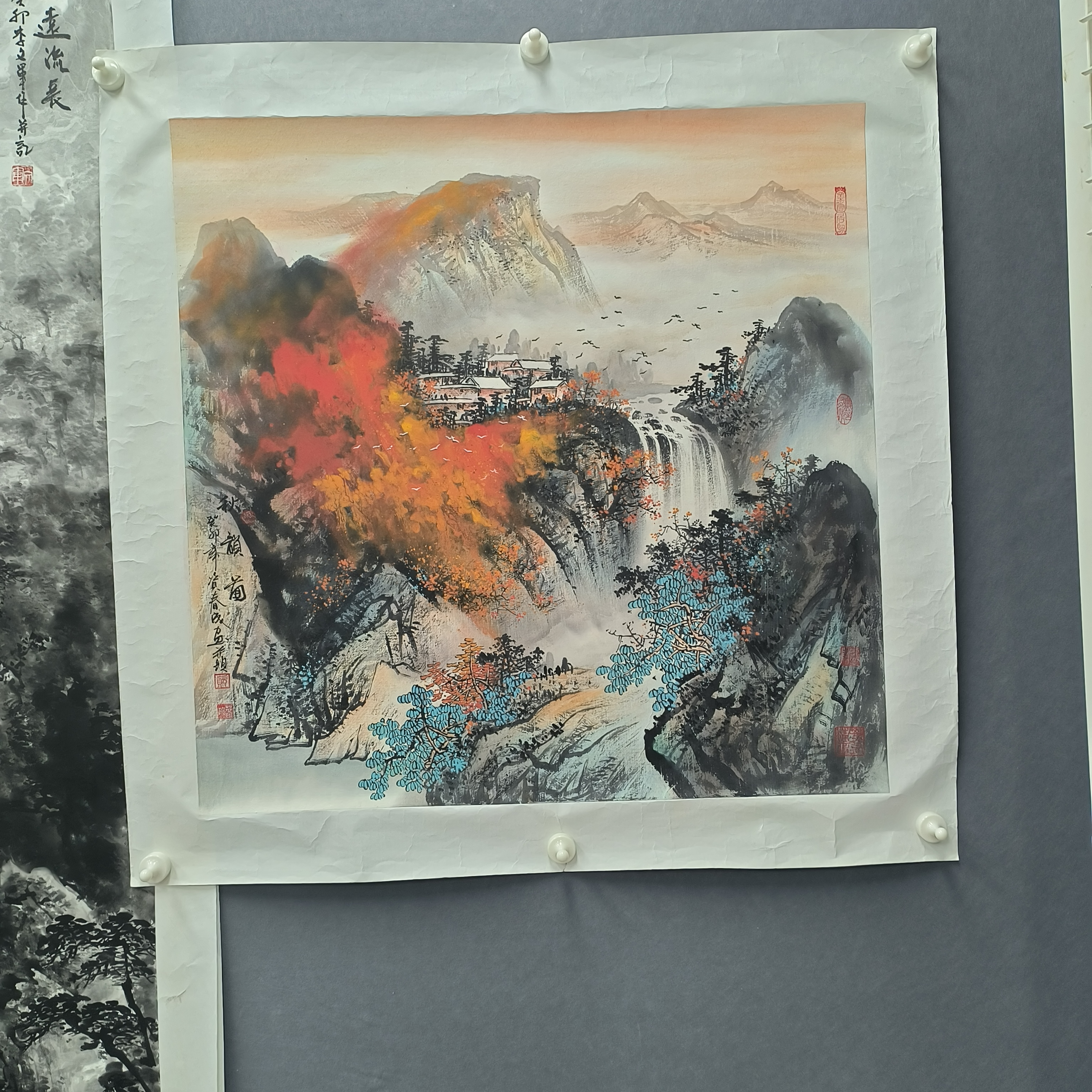 资春成-泼彩-四尺斗方（李长田入室弟子）3