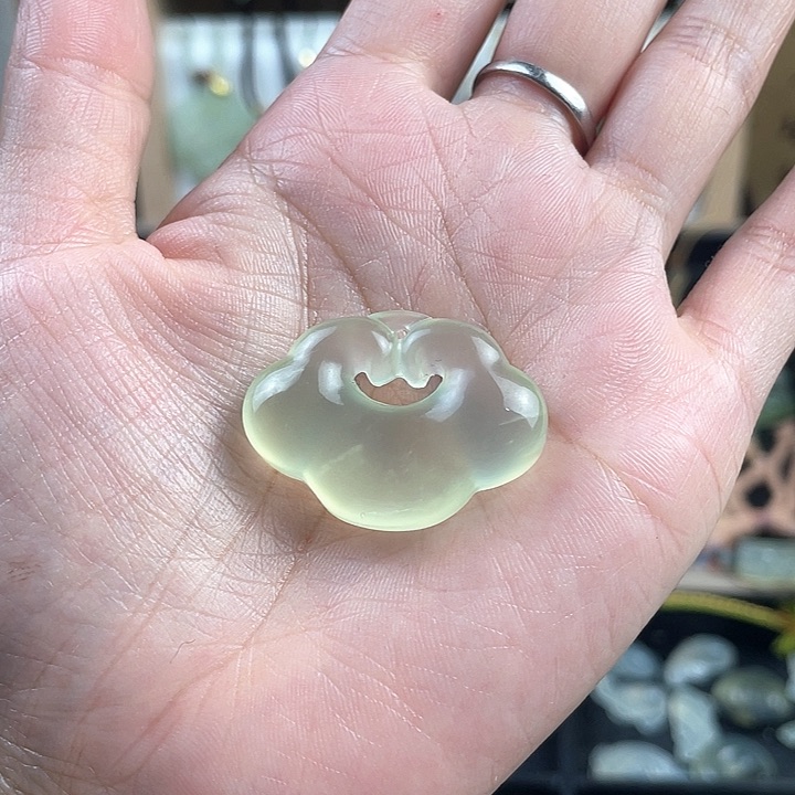 蛇纹石玉合金颈饰
