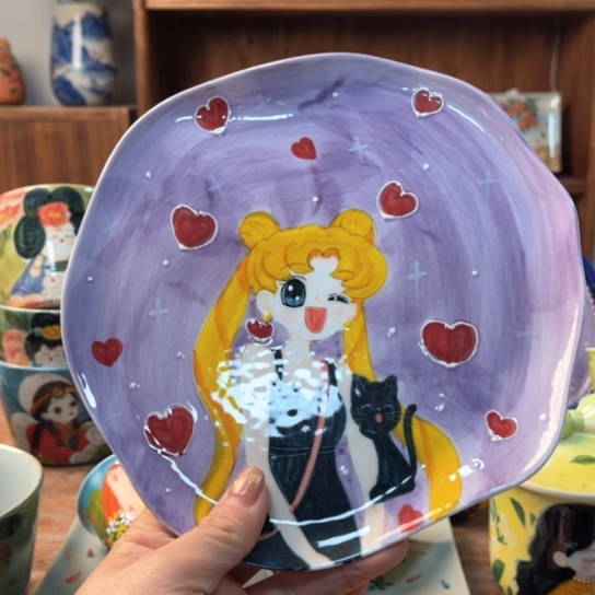 炉景德镇釉下手绘陶瓷 