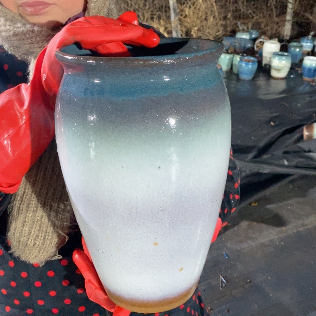 红陶口18高31瑕疵～