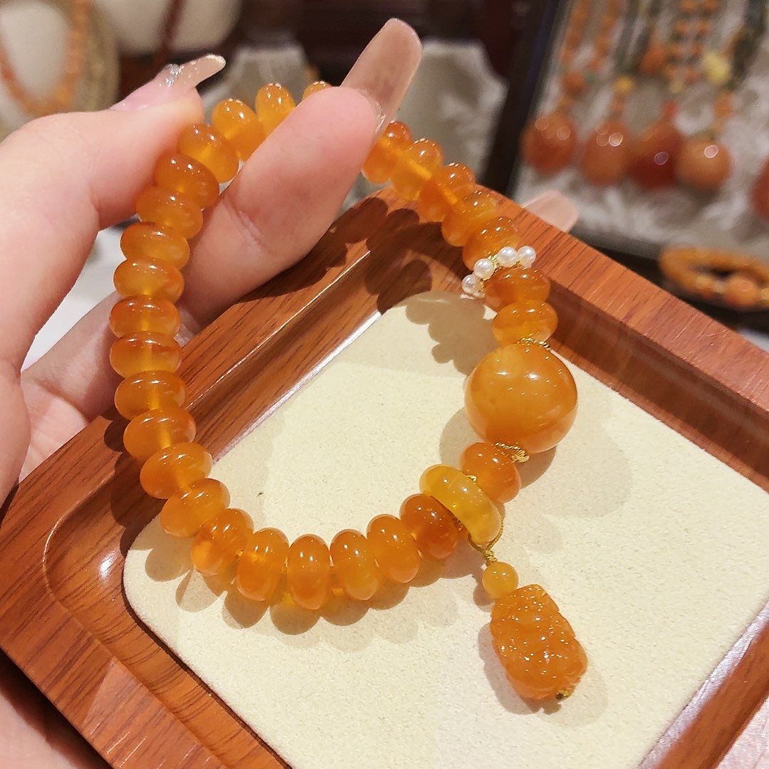 蜜蜡未镶嵌手链手串