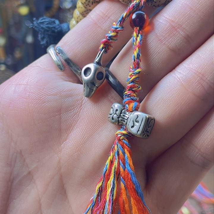 福利精品白铜大鹏鸟尸陀林法印侧挂