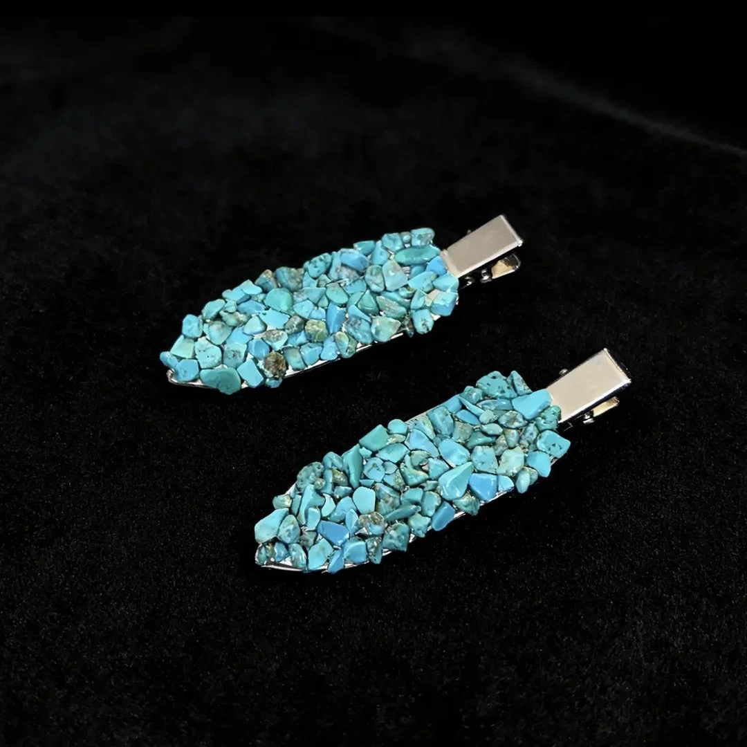 藏式复古手工发夹头饰（不退不换）