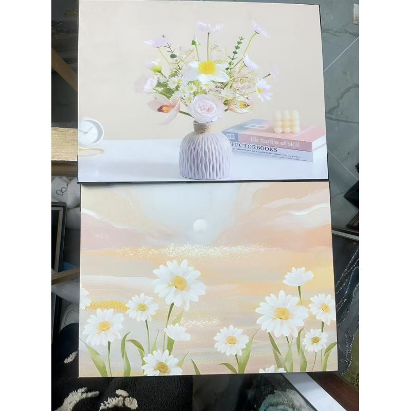 Q140绽放装饰画无框餐厅客厅玄关楼梯尽头挂画壁画