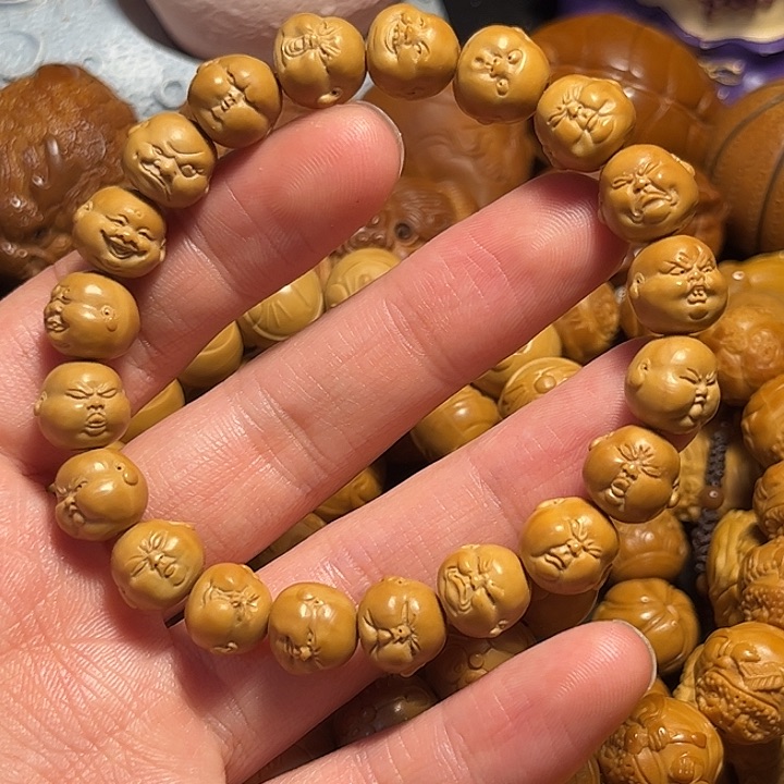 橄榄核手串/手链猴头精工百态