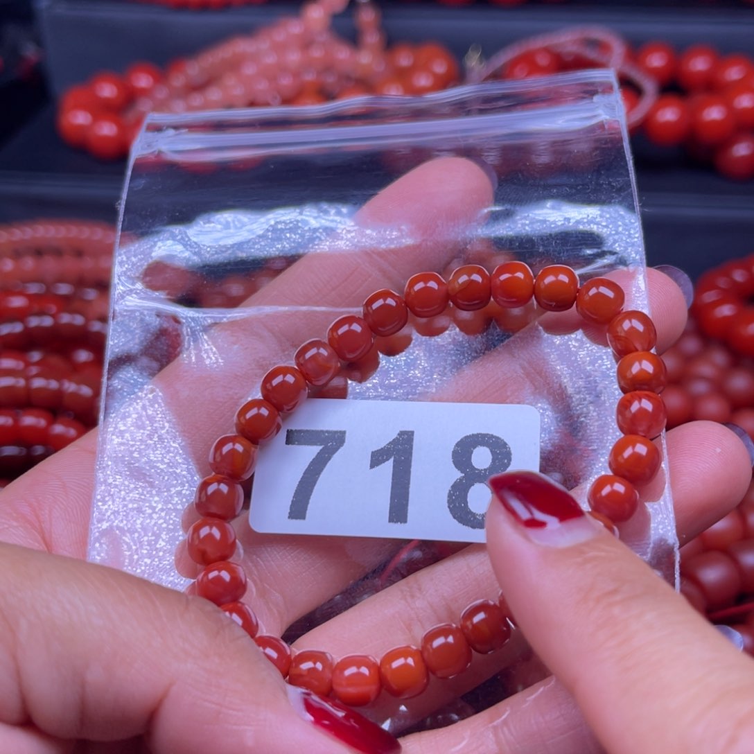 胖***昕手链未镶嵌南红玛瑙