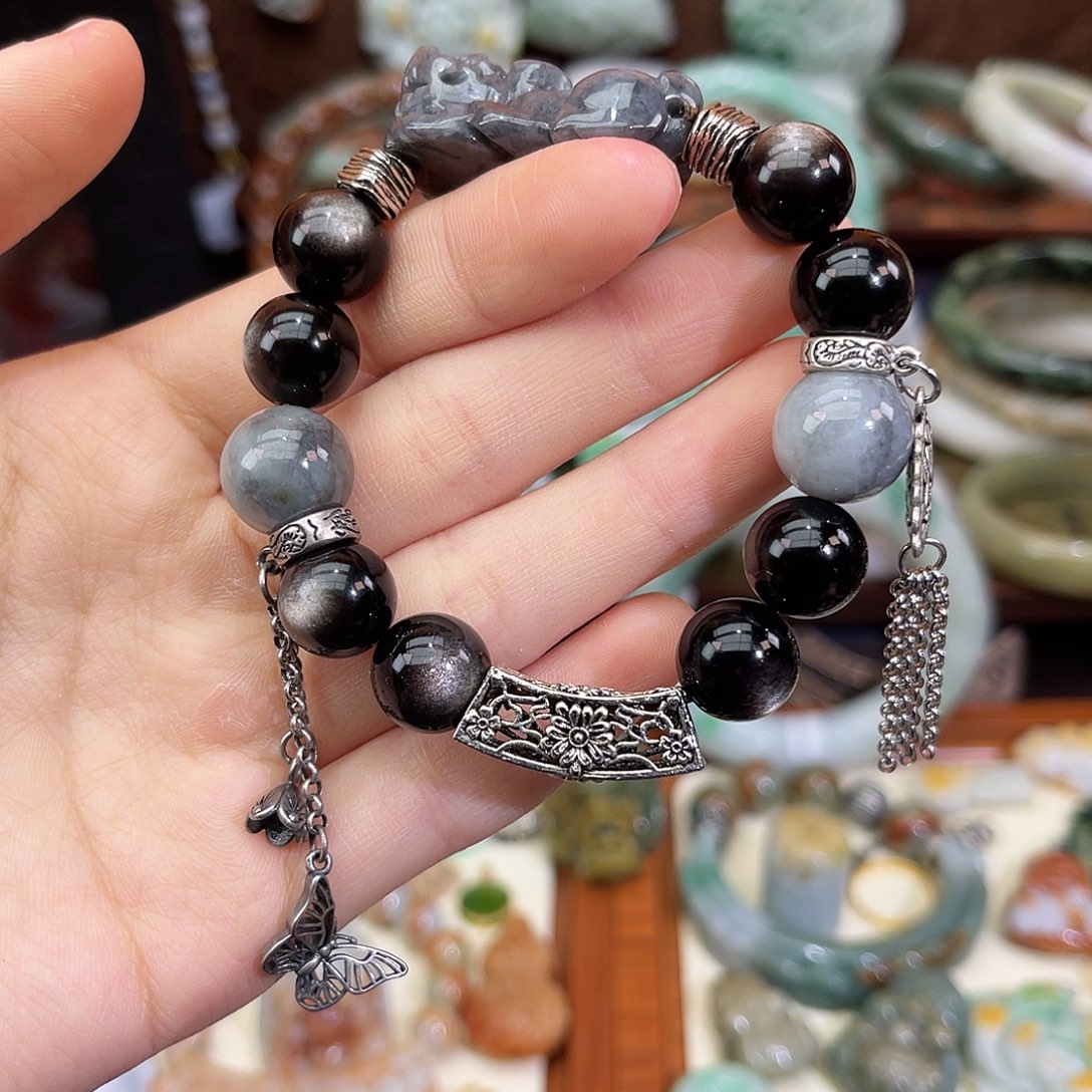 翡翠未镶嵌手链手链