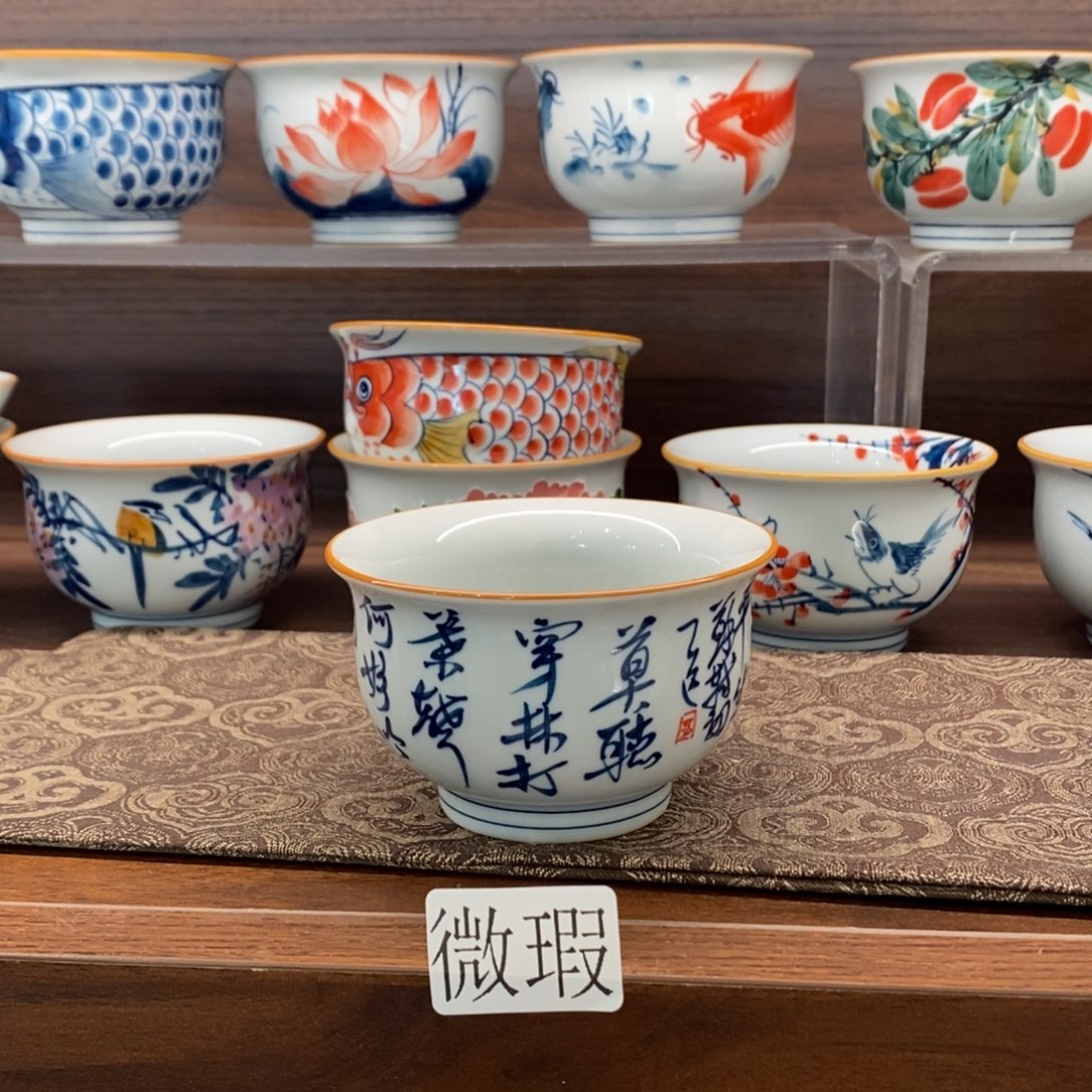 釉下彩手工绘制手工绘制