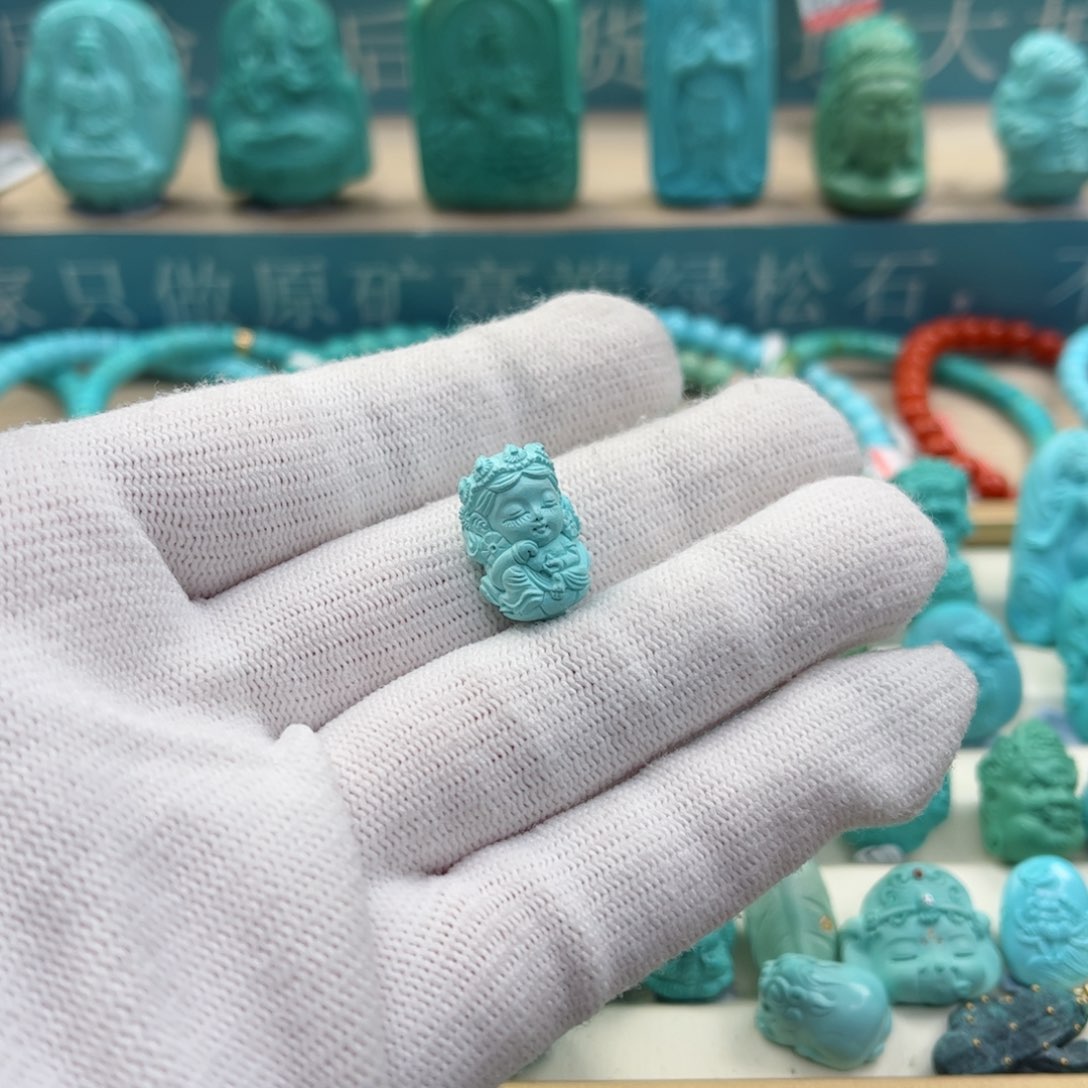 绿松石珠宝奇石未镶嵌