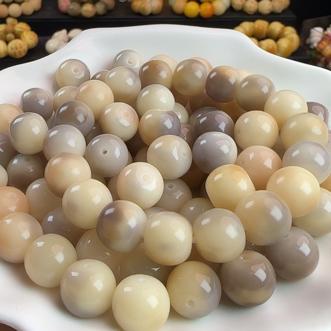 菩提根/象牙果手串卡13淤泥啵啵苹果桶300颗批发