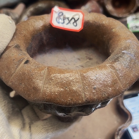 红陶粗陶花盆手工