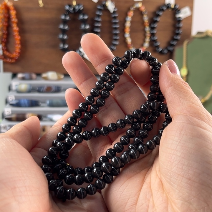 魚***叁玛瑙/玉髓合金颈饰