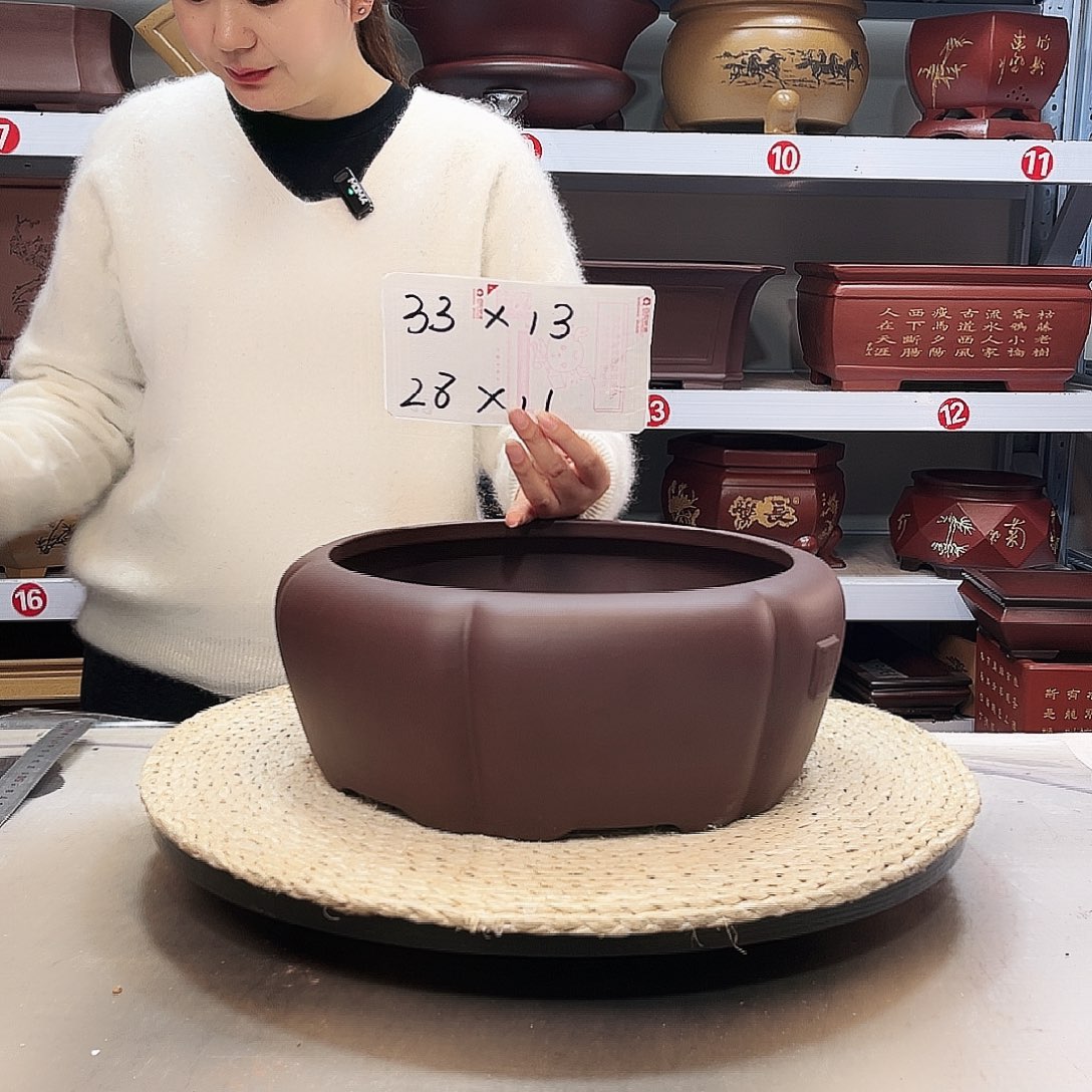 紫泥花盆紫砂花盆