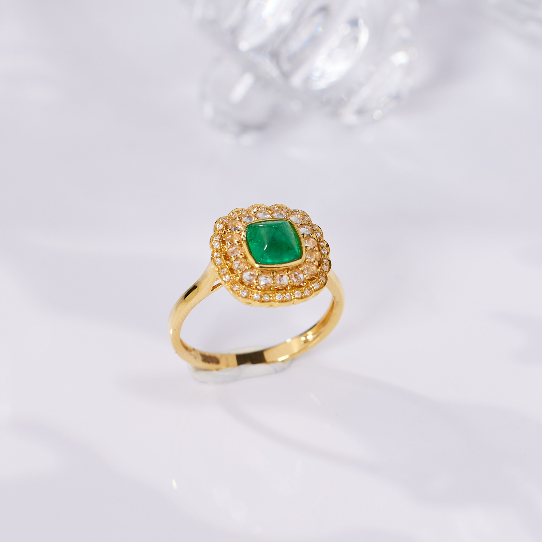 【歪歪】瑾瑜*祖母绿戒指*18K金镶嵌U5071