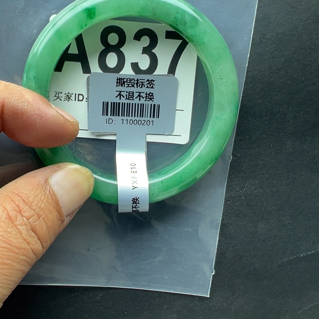 石英质玉（非洲翠）未镶嵌手镯54