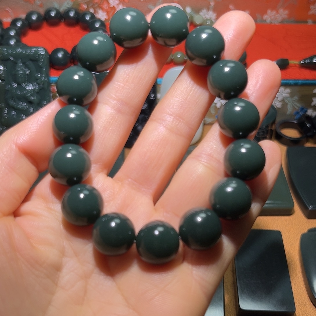 和田玉（青玉）未镶嵌颈饰