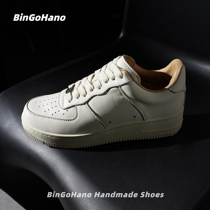 BINGOHANO/宾格豪诺【基石】港版楦手工复古透气百搭休闲板鞋