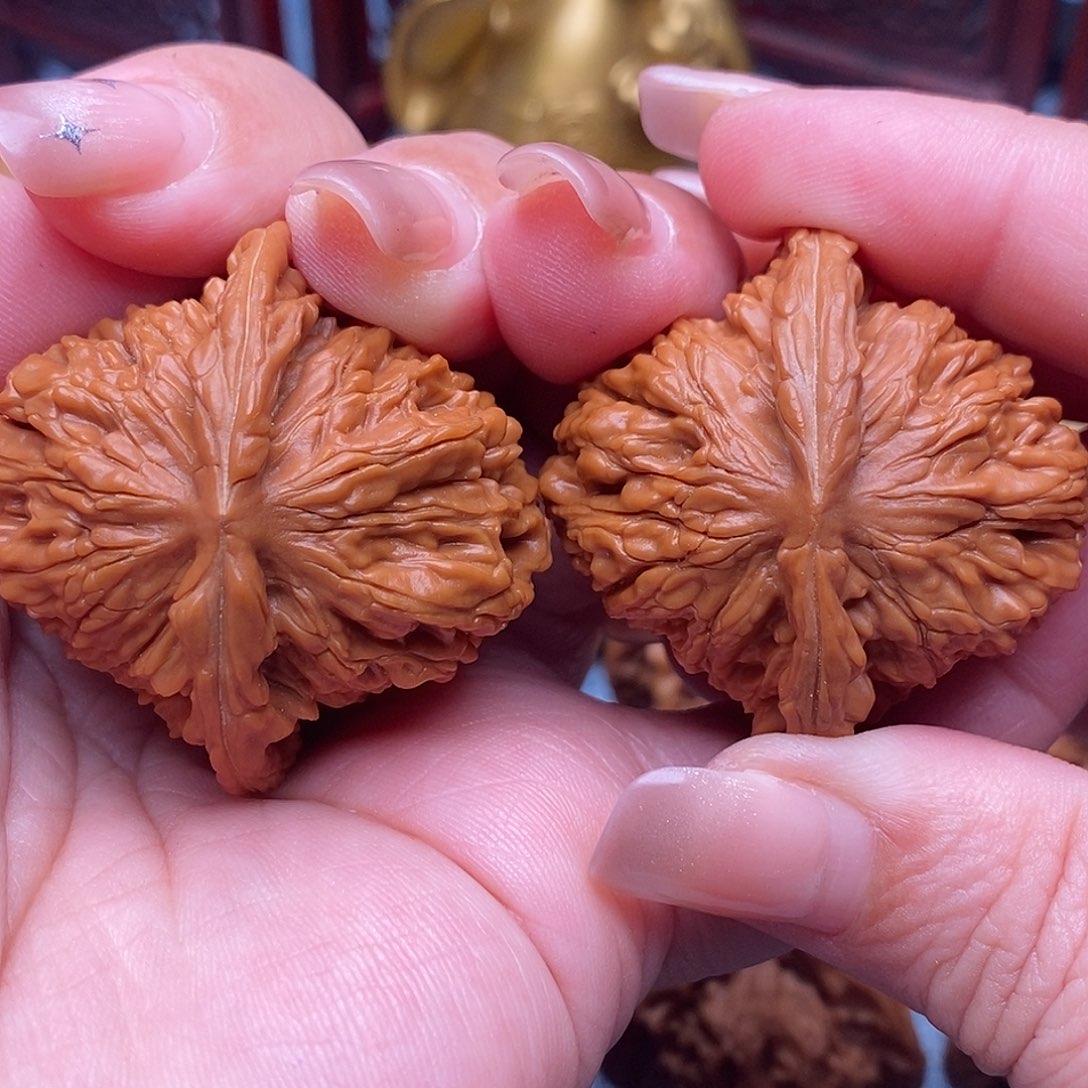 蒽***把件文玩核桃40.5全品四座楼