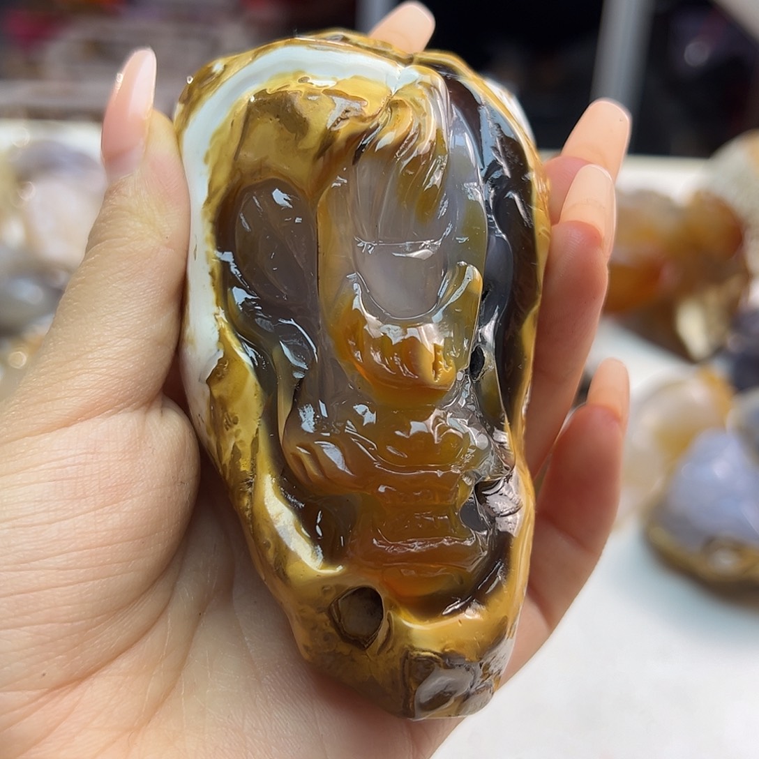 玛瑙/玉髓合金颈饰