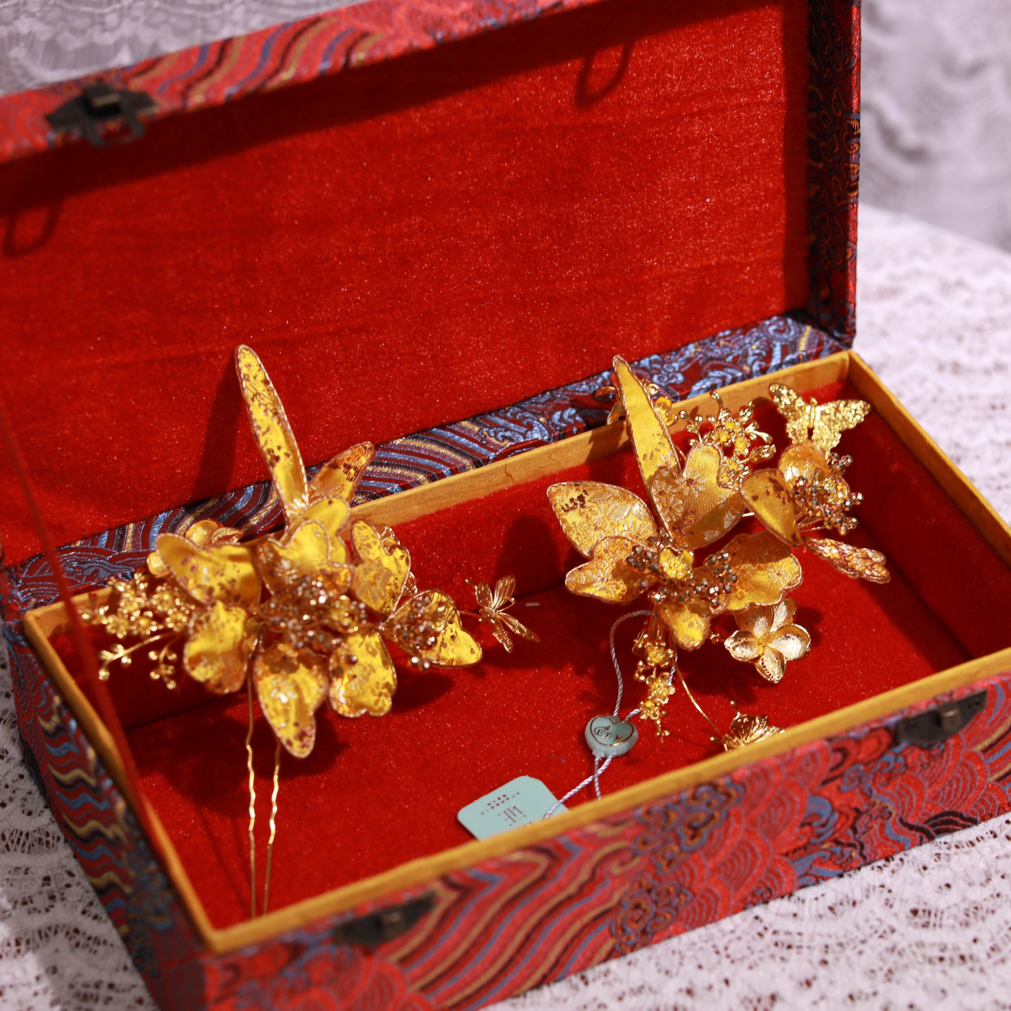 合金仿水晶婚庆饰品 13011新款金色高级百搭气质款秀禾配饰