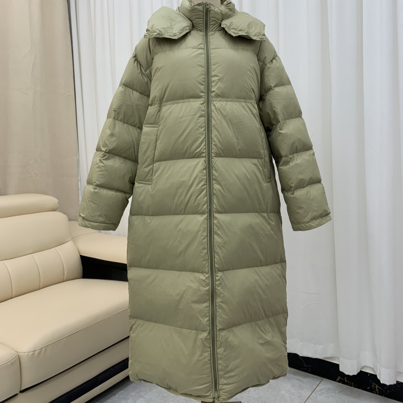 长款大被子羽绒服加长加厚保暖羽绒服抽绳款
