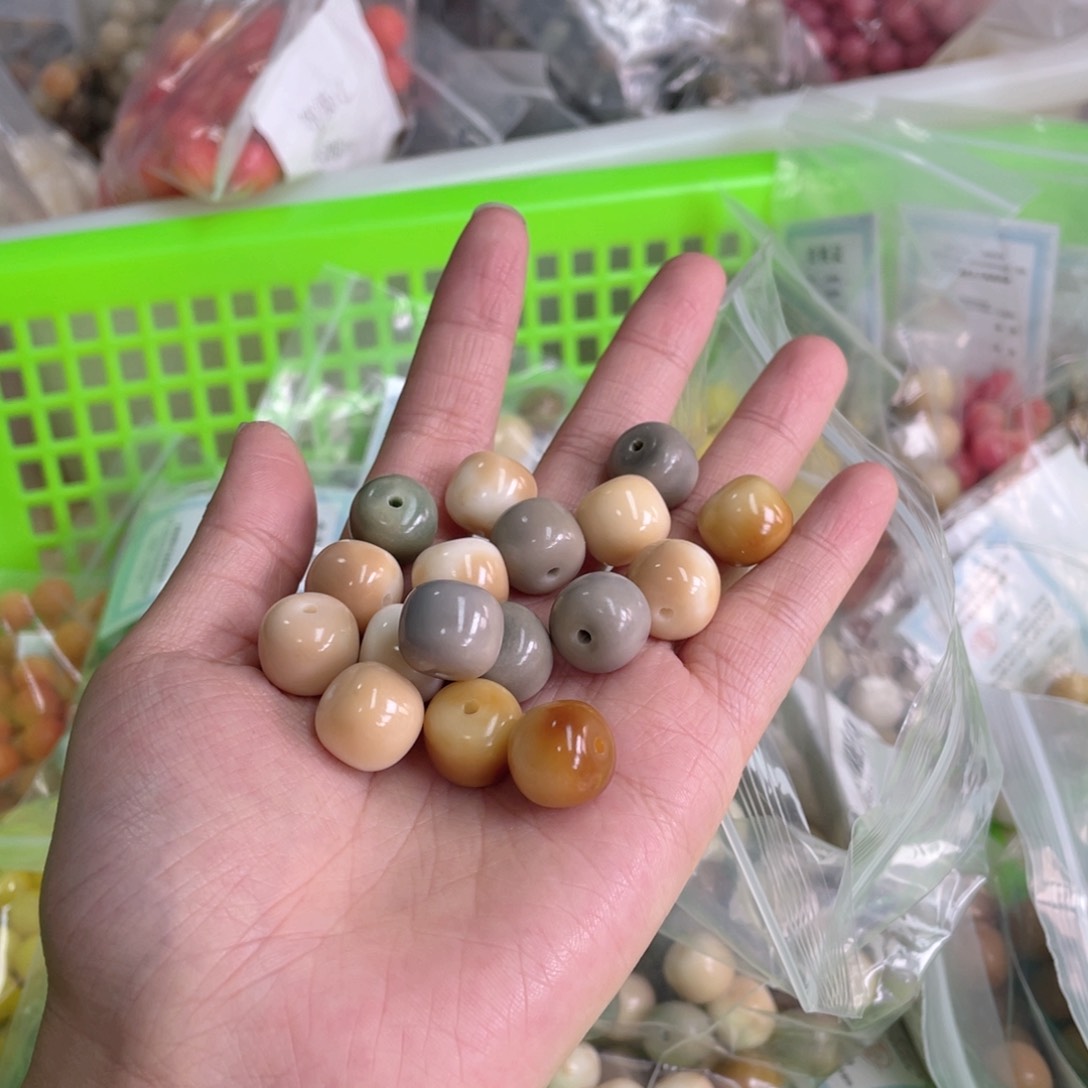 白玉菩提吊坠a/13mm/20+10k