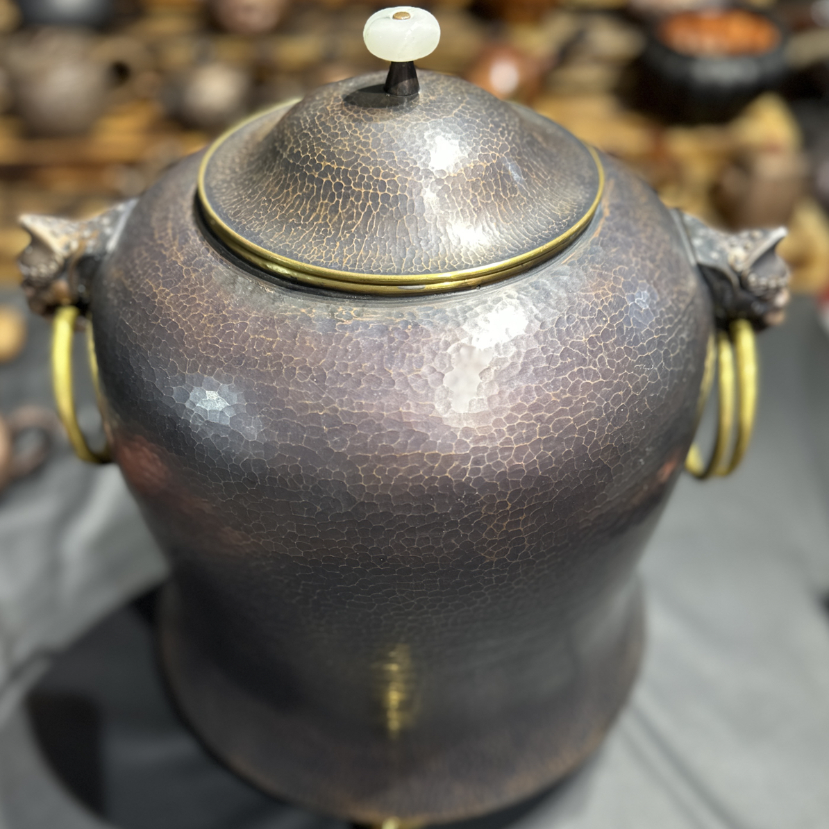 手工紫铜水缸 貔貅造型 可作净水器与储水器