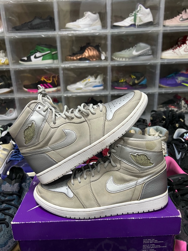 45码/aj1灰狼休闲鞋/二手正品9新