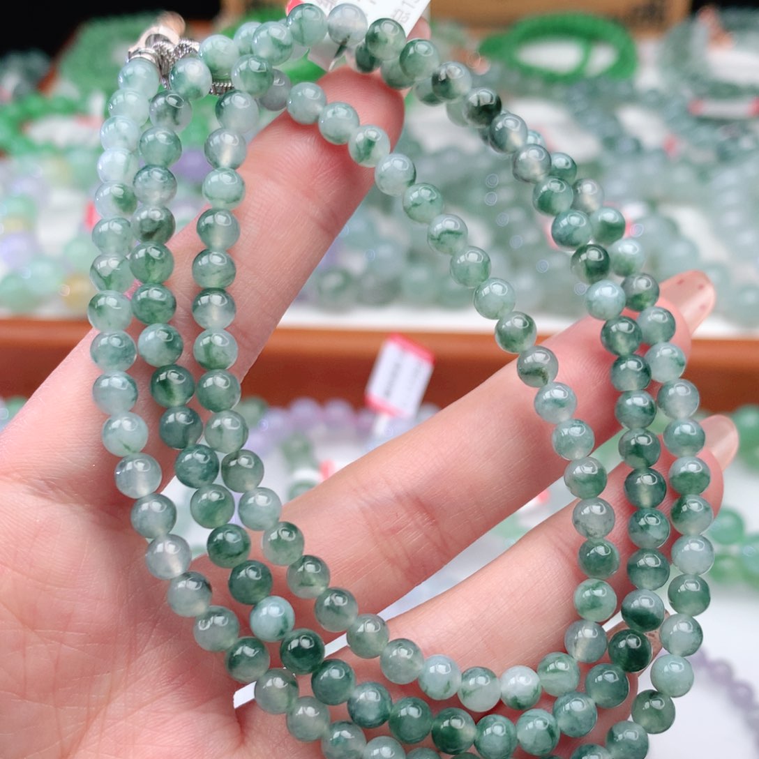 翡翠手链未镶嵌翡翠5mm