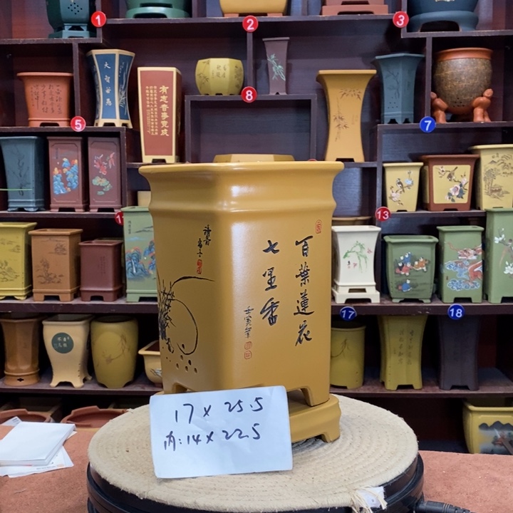 紫砂花盆紫砂花盆