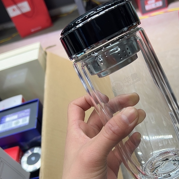 华象2202+6-440黑玻璃杯