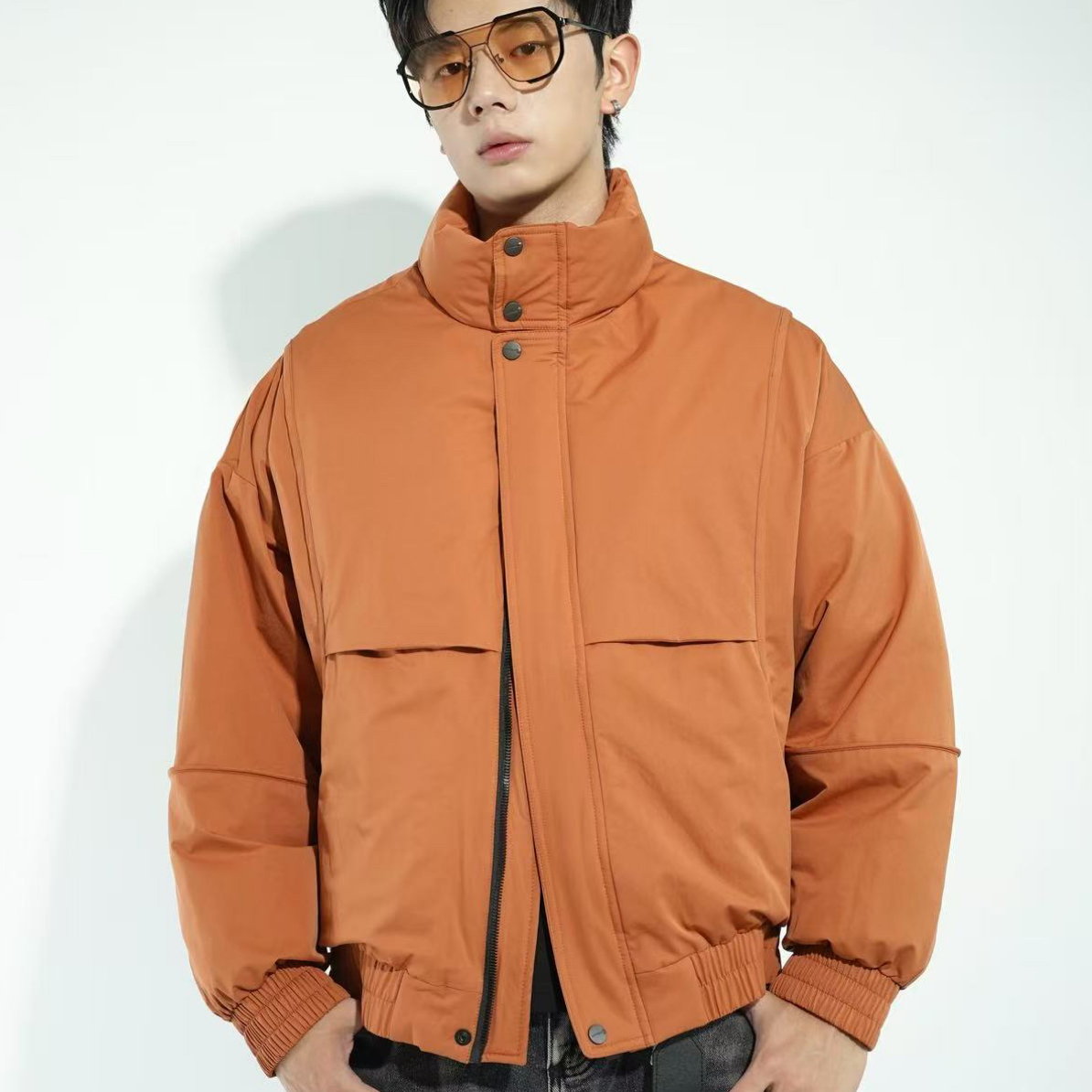 【程橙甄选】秋冬男款｜实体店高品质｜立领白鸭绒工装保暖防风短款