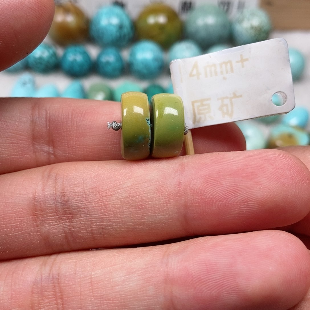 未镶嵌绿松石珠宝半成品