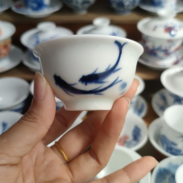 景德镇手绘品茗杯