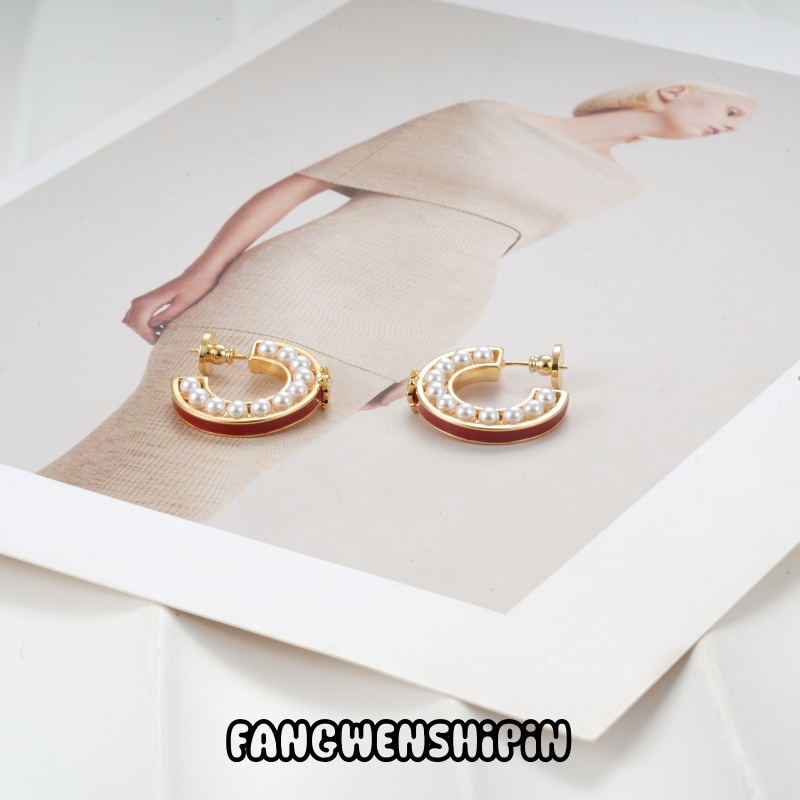 铜合金珐琅耳饰 【镀K金】【925银针】耳环4375