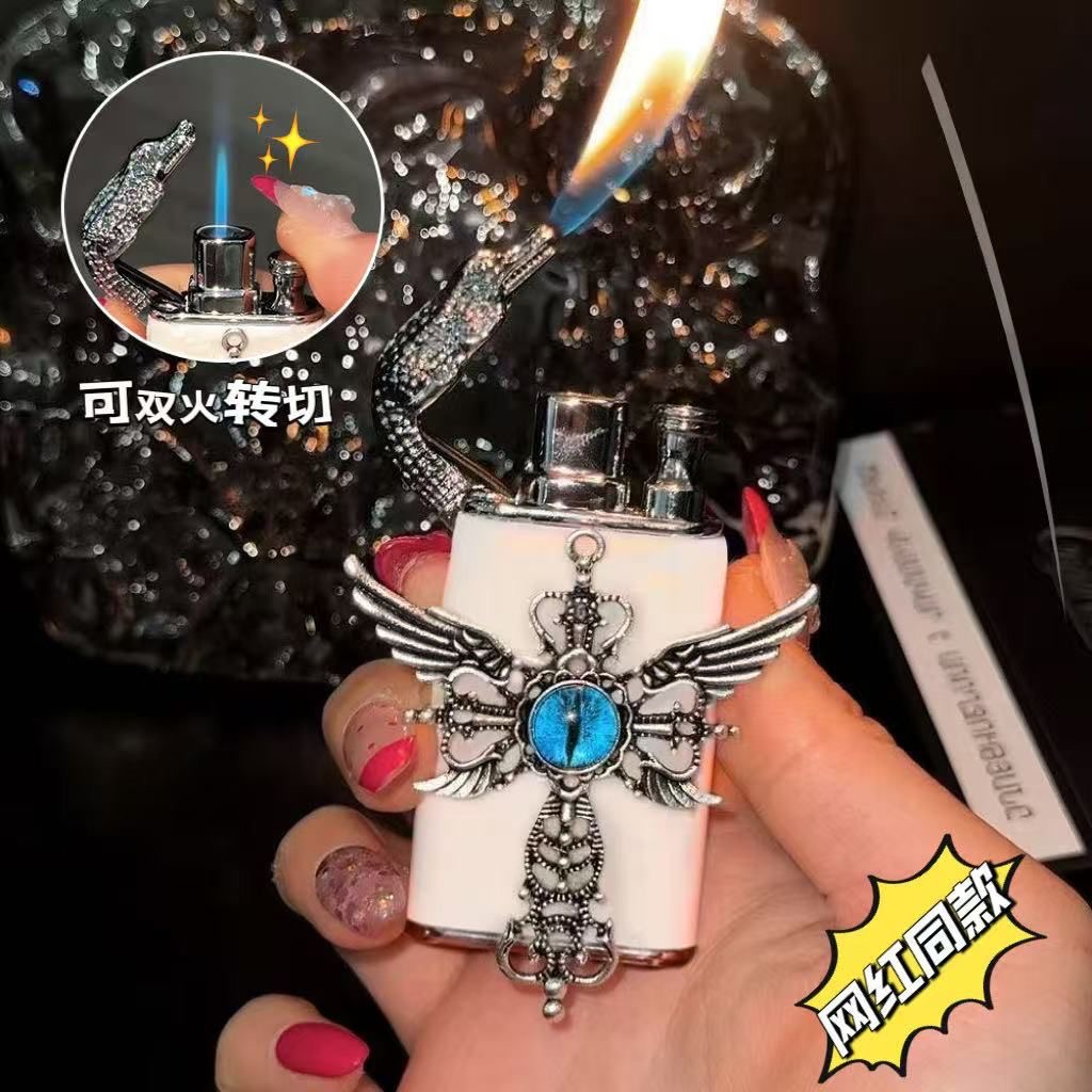 【烟云间】原创鳄鱼头双火手作哥特风KT猫送礼送女朋友高级生日礼物