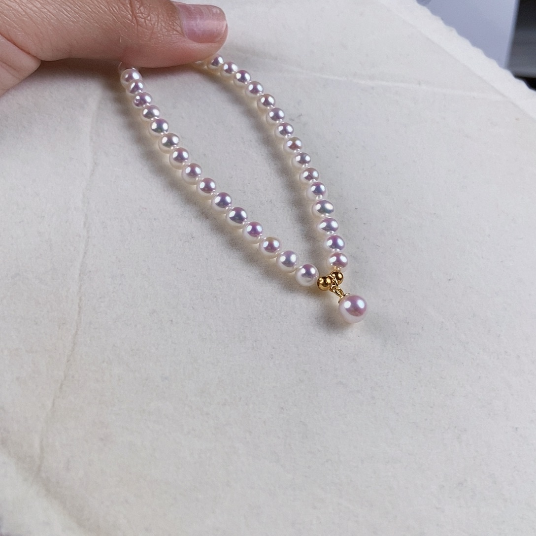 淡水珍珠手绳银S925镶嵌