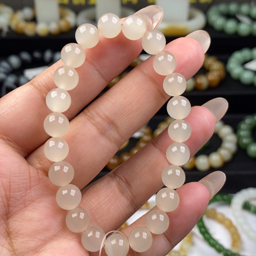 和田玉手串未镶嵌