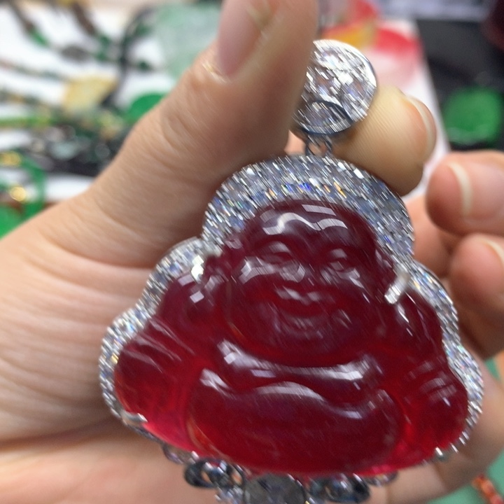 颈饰未镶嵌翡翠吊坠