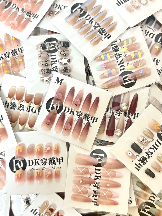 穿戴甲下单备注编号 五单包邮 半手工默认微瑕NO退NO换 ins风