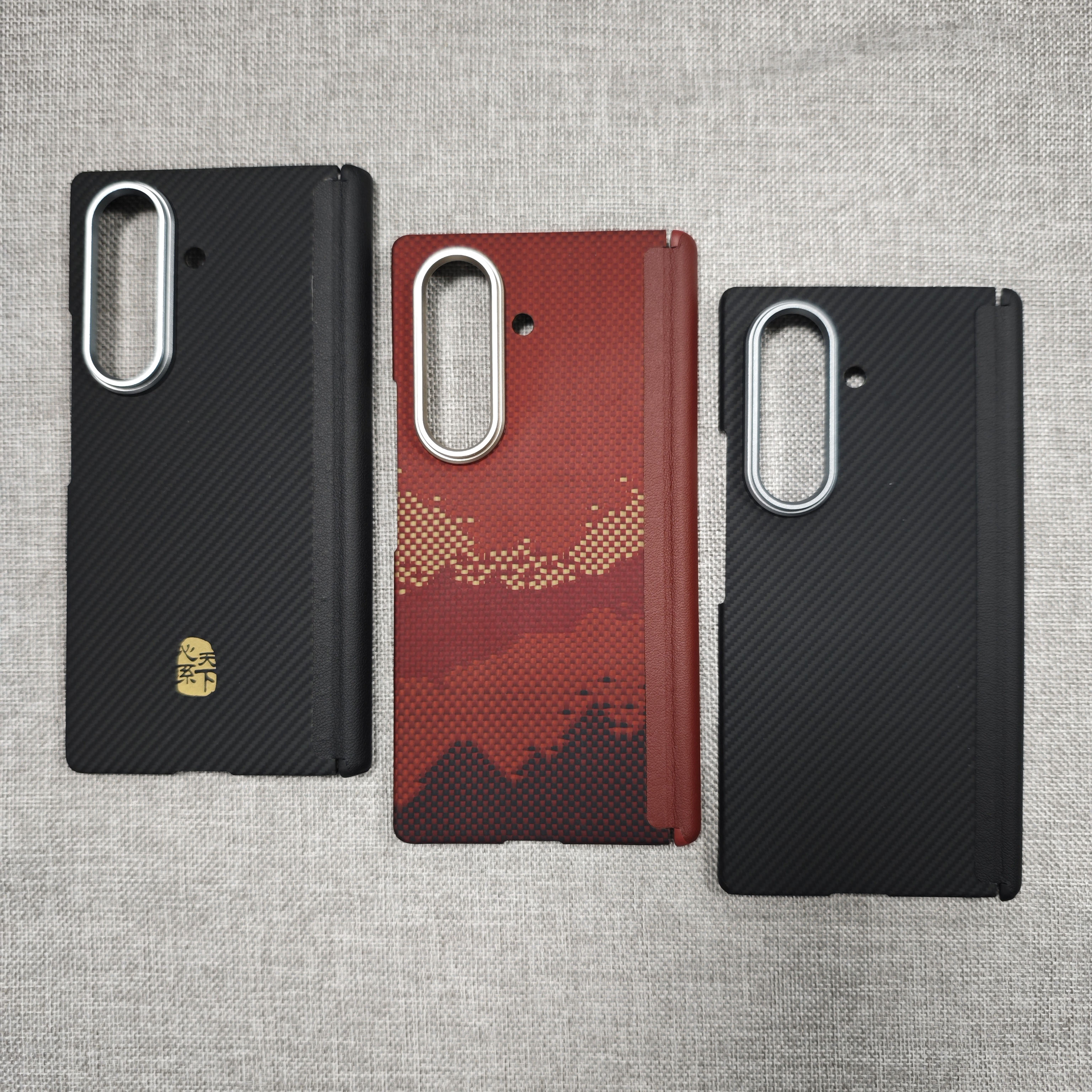 适用三星Fold7/6/5/w25全新微瑕凯夫拉手机壳轻薄磁吸芳纶手机套