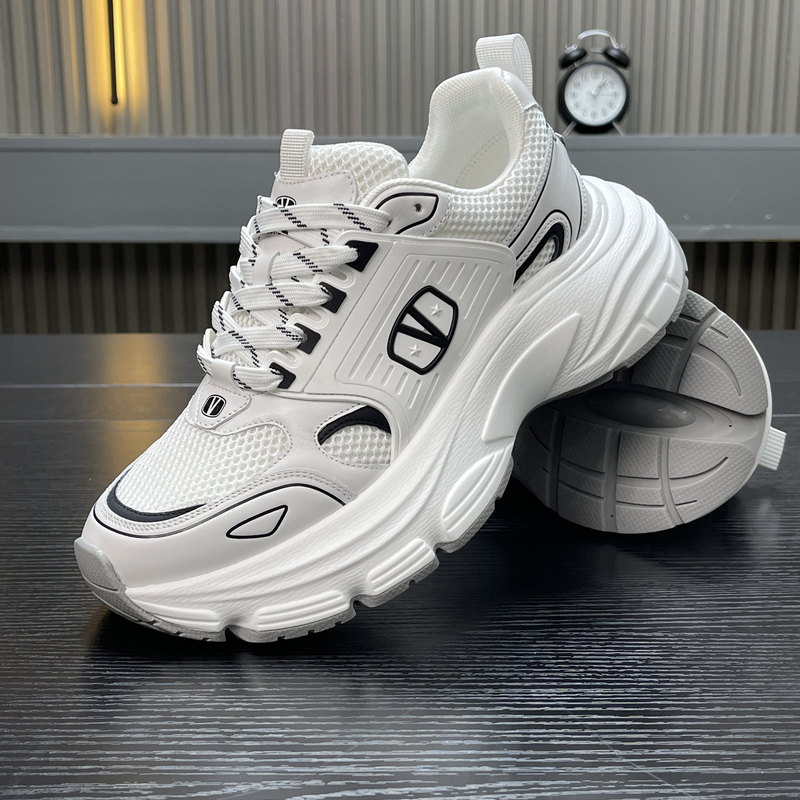 【8ZZ8名品】VLONEVLTN欧货透气春夏季老爹鞋百搭真皮厚底休闲白色