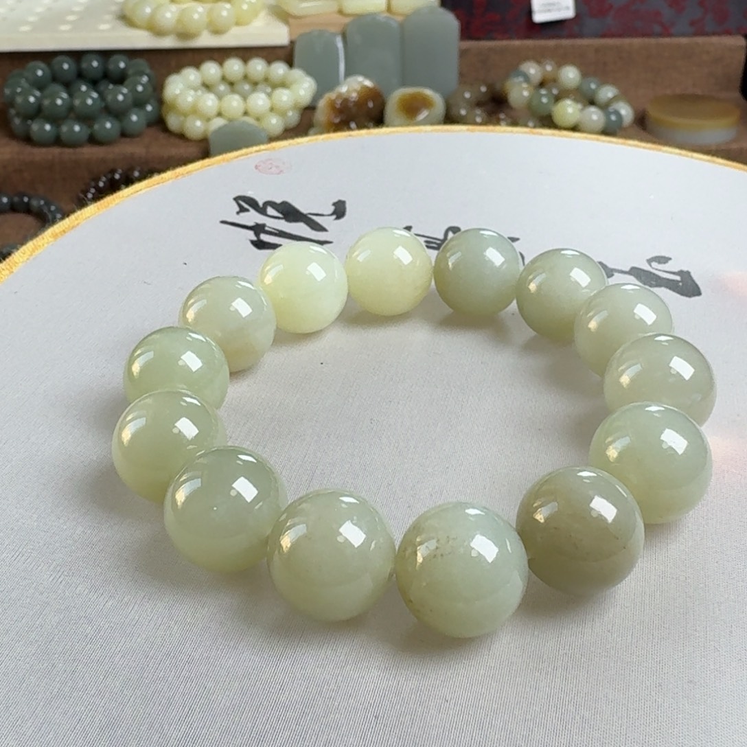 和田玉未镶嵌手链