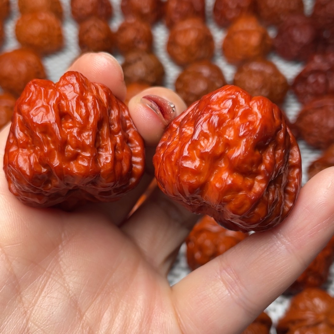 桃核吊坠文玩核桃 手把件 蛤蟆头 36