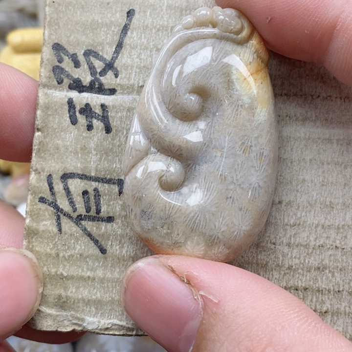 颈饰未镶嵌硅化珊瑚（珊瑚玉）用****1