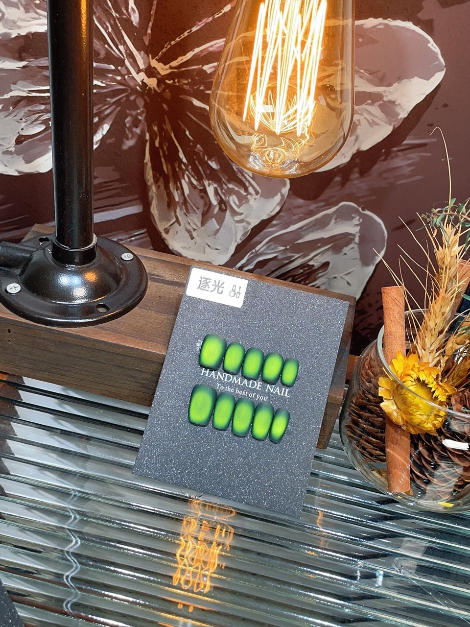 【逐光】磨砂猫眼纯手工高定穿戴甲光疗甲秋冬必备