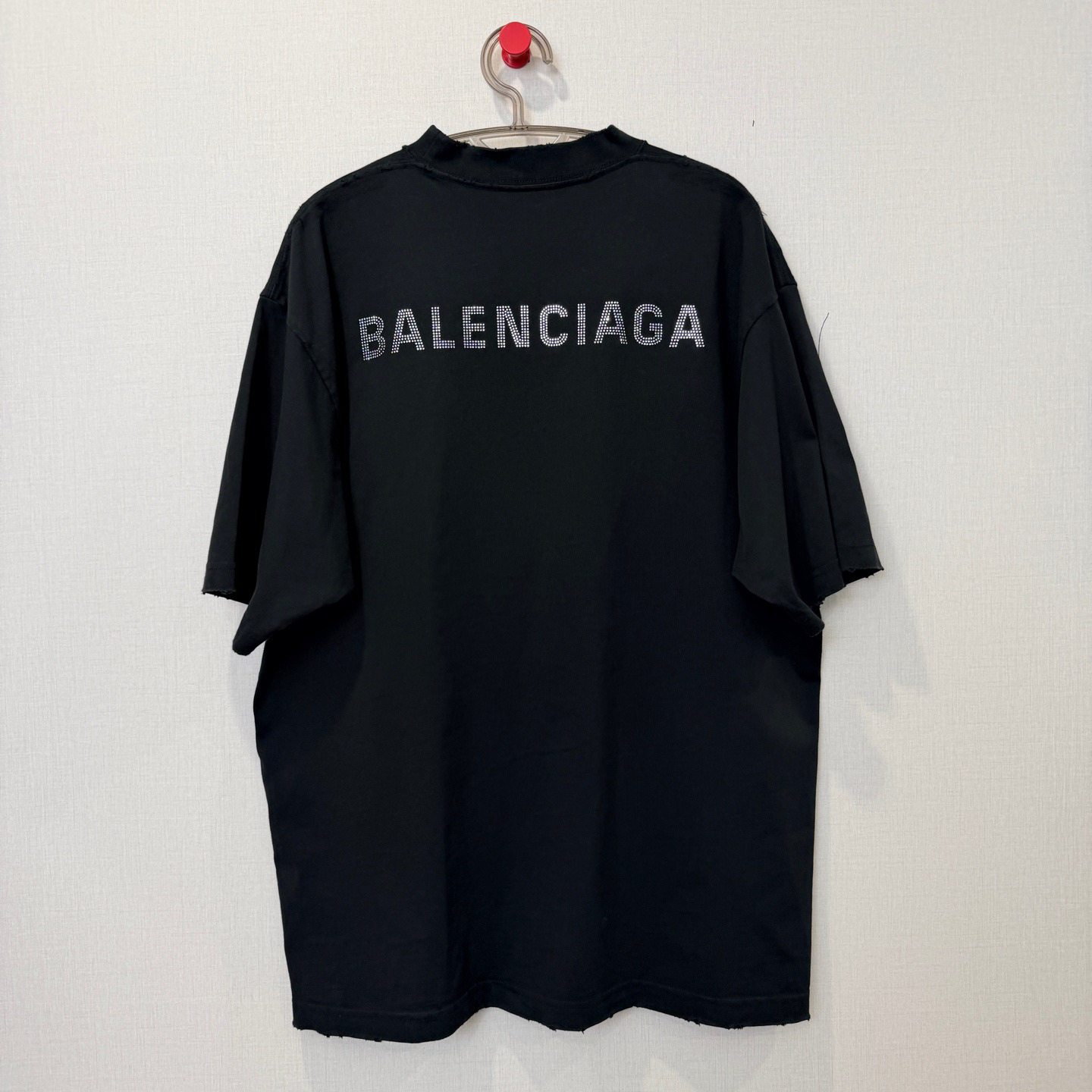 未使用 Balenciaga/巴黎世家 黑色水钻短袖/尺码M/编号20311