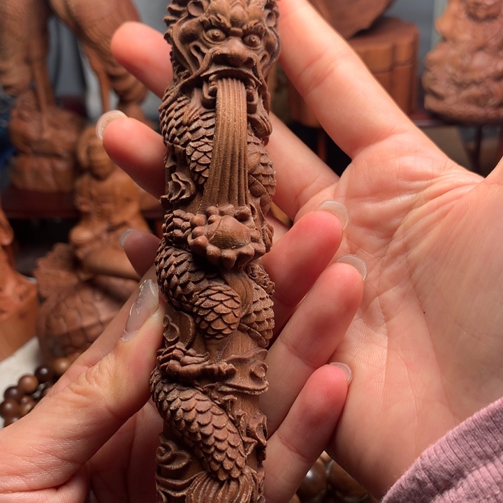 檀香木把件老山檀木微瑕