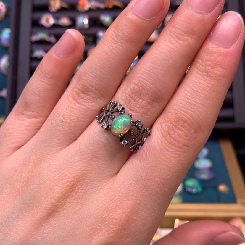 【闪购商品】欧泊戒指款式银S925镶嵌